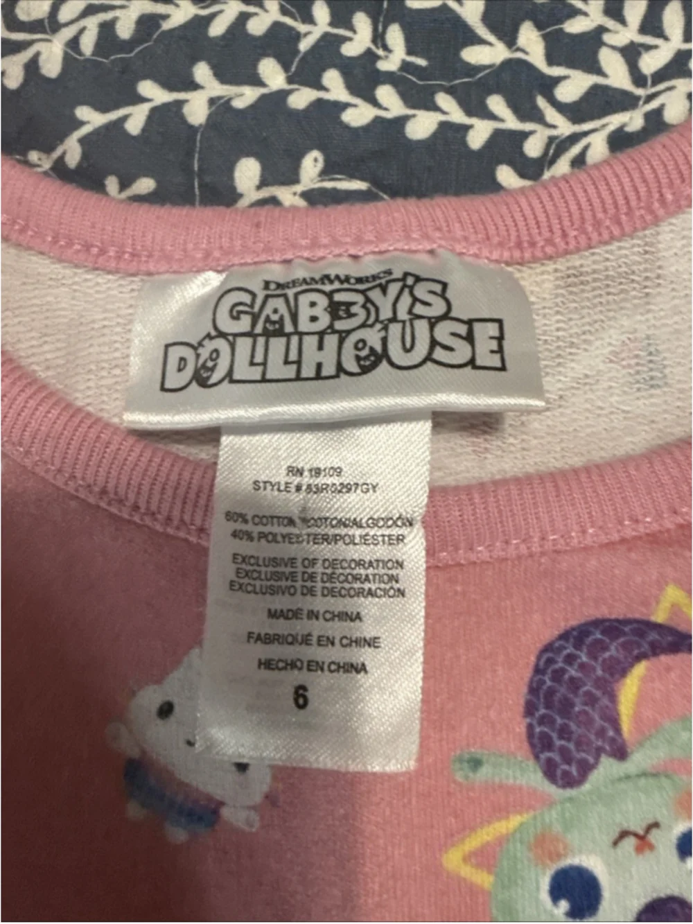 Gabby Dollhouse Girls Size 6 Romper Pink